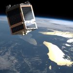 Satellite in Orbit Space Telesat