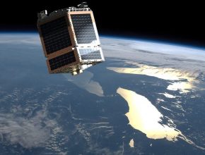 Satellite in Orbit Space Telesat