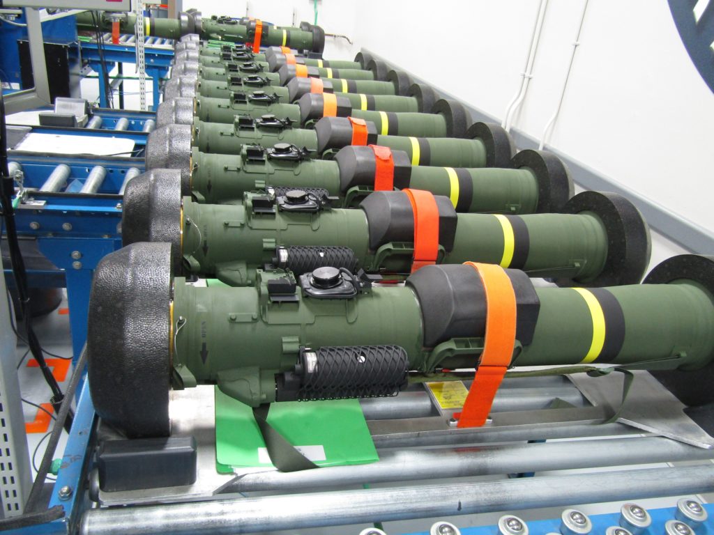 Javelin missile production line