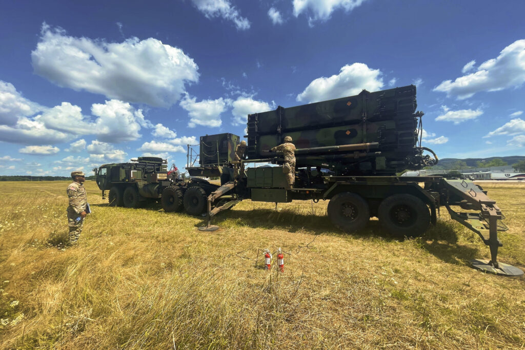 Patriot missile defense battery