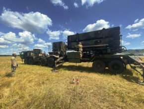 Patriot missile defense battery